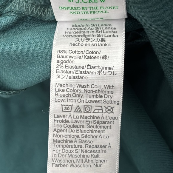 J Crew Factory Petite Velvet Kallie pant in Old Forest green size 12P NWOT BU805 - Picture 7 of 10